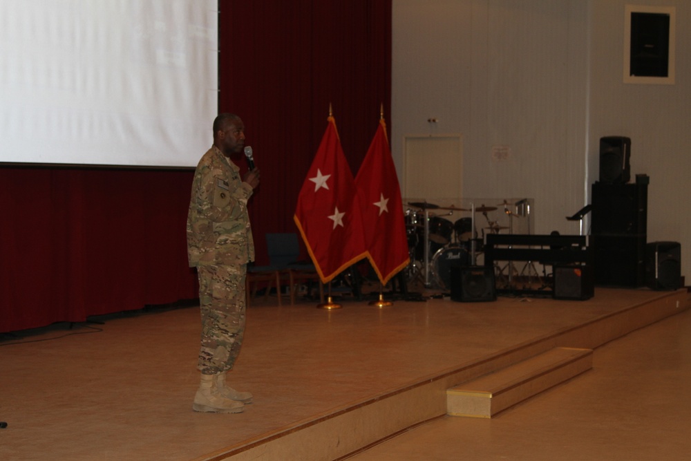 TSC commander provides ‘state of the command’ to Soldiers