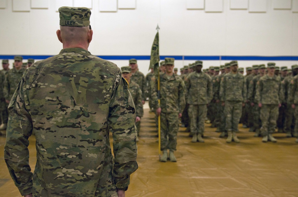 51st ESB soldiers host send-off ceremony, deploy to Iraq