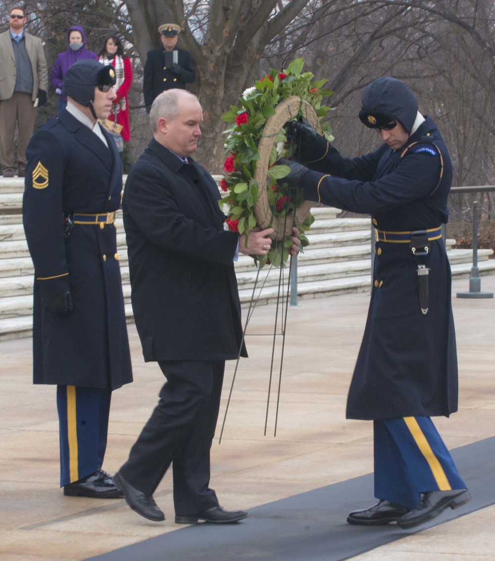 Canadian Minister of Veterans Affairs at Arlington National Cemetery