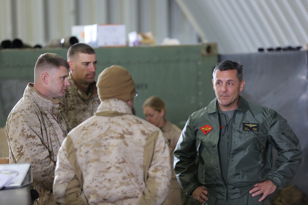 Maj. Gen. Rocco visits Combat Center Marines