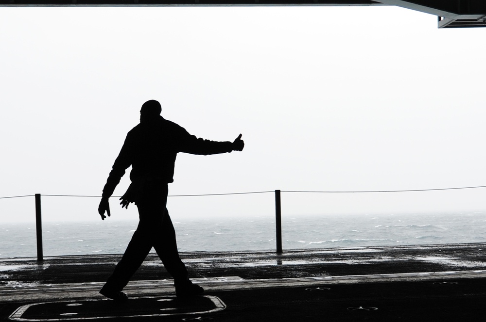 Aboard USS George H.W. Bush (CVN 77)