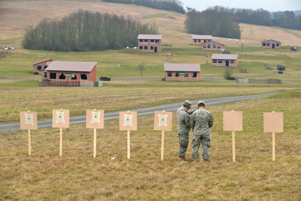 1-91 CAV weapons qualification with German partners