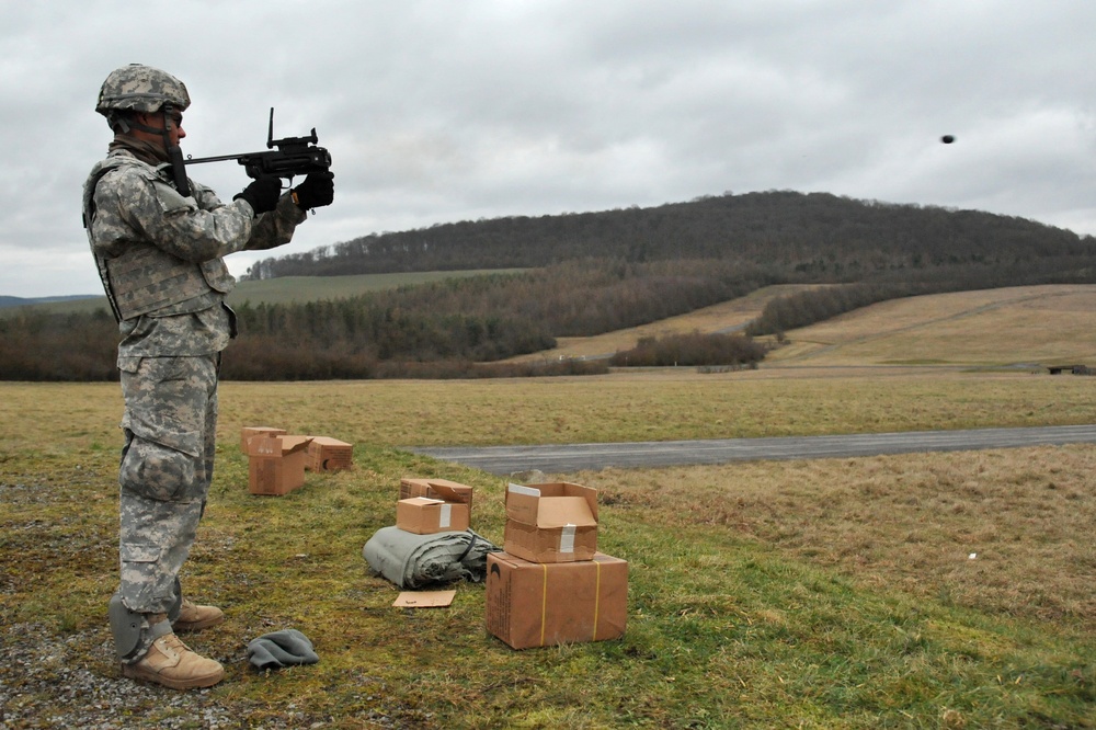 1-91 CAV weapons qualification with German partners