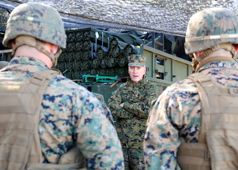 Commandant of the Marine Corps visits Integrated Task Force Marines