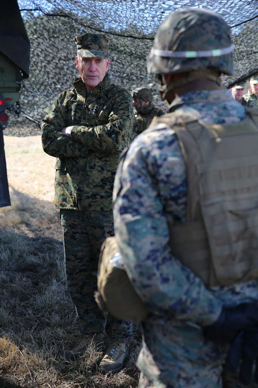 Commandant of the Marine Corps visits Integrated Task Force Marines