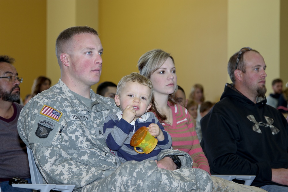 Yellow Ribbon ceremony honors deploying aviation unit