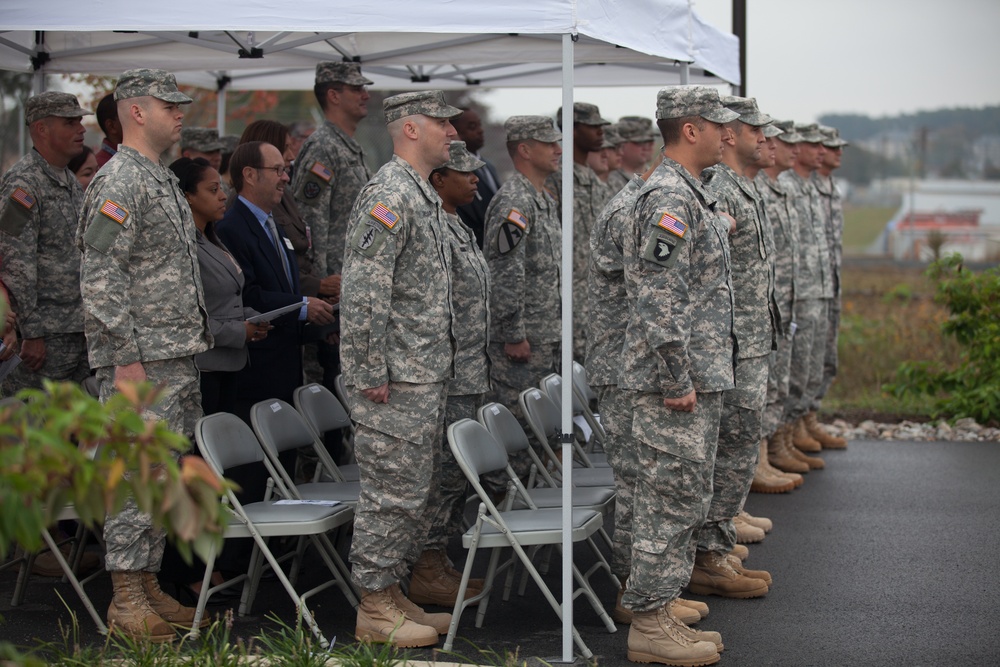 Wideband Satellite Communications Operations Center dedication ceremony