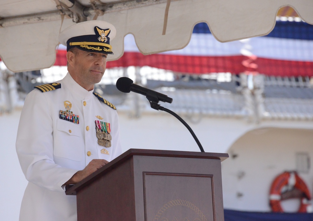 Coast Guard Cutter Sherman change of command ceremony