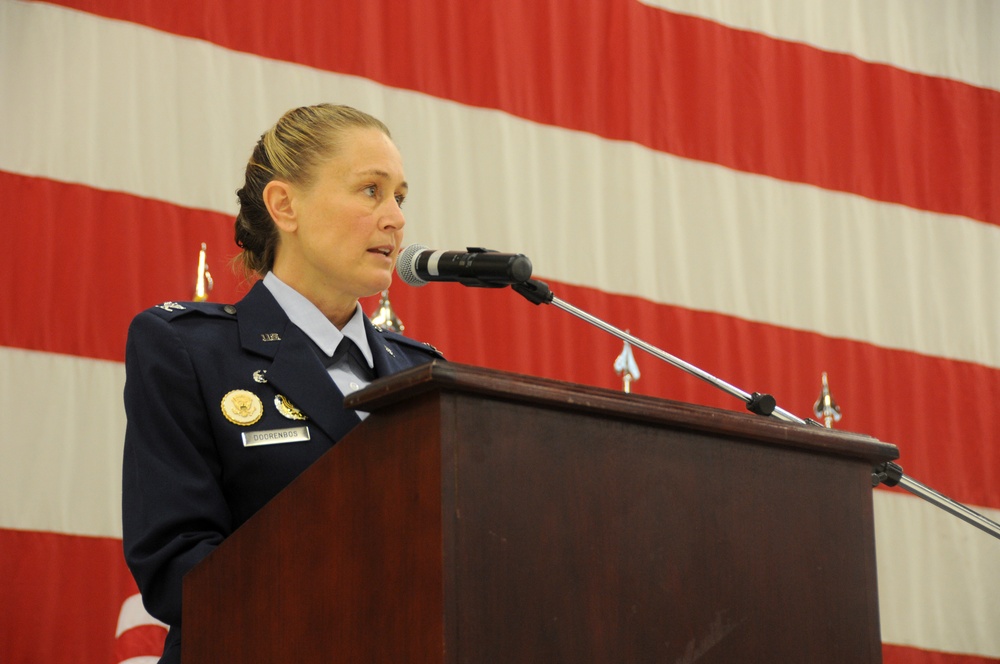 DVIDS News Doorenbos makes history as first female wing commander