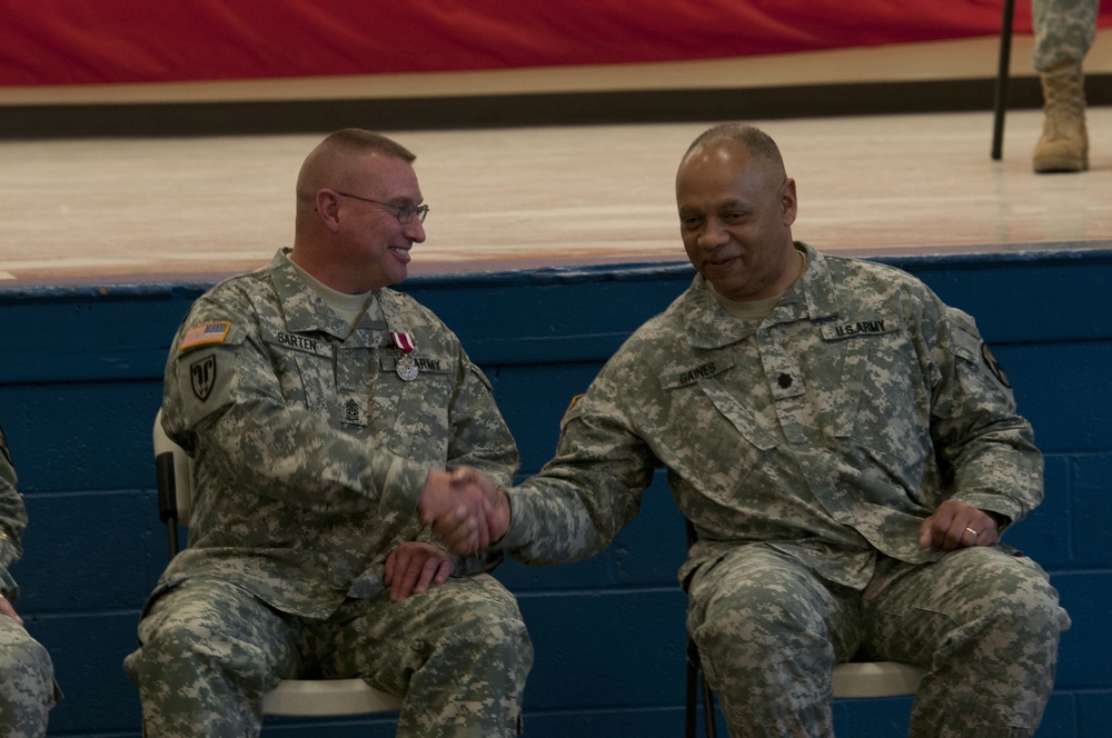 301st Troop Command change of responsibility