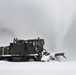 Snow removal on flight line