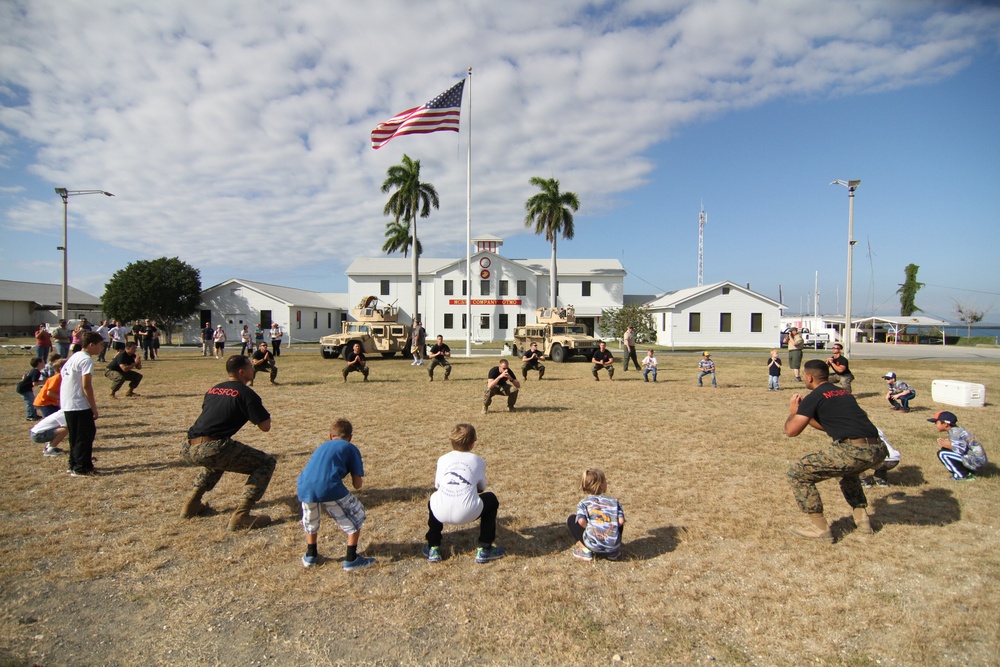 Cub Scouts, Marines Develop Skills