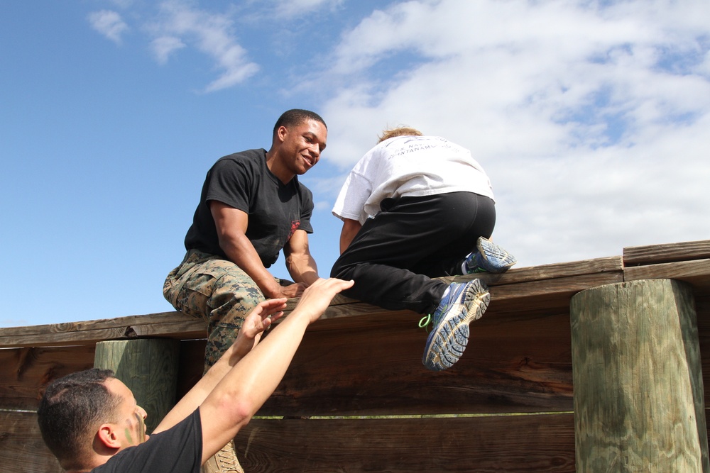 Cub Scouts, Marines develop skills