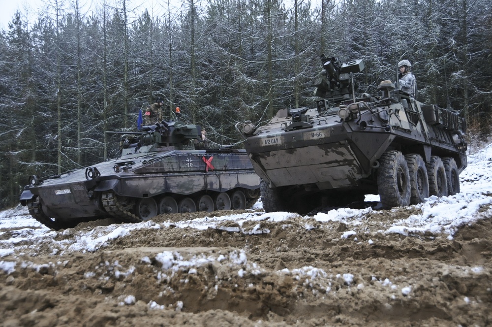 Bull Troop, 2 CR multinational convoy maneuvers