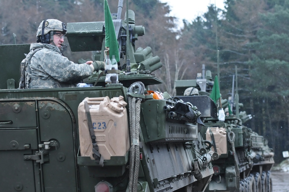 Bull Troop, 2 CR multinational convoy maneuvers