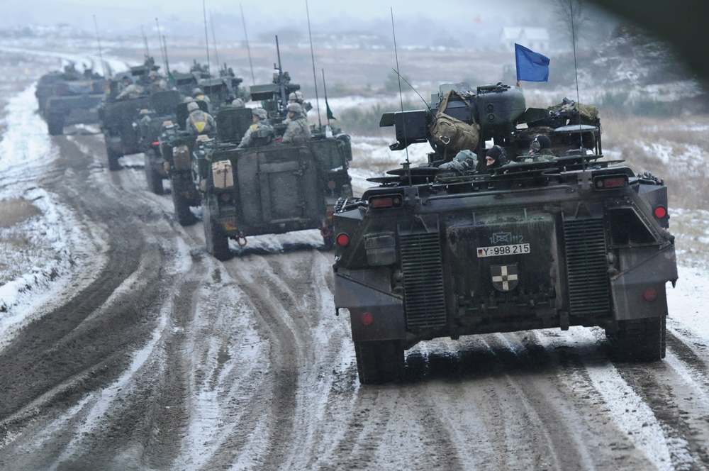 Bull Troop, 2 CR multinational convoy maneuvers