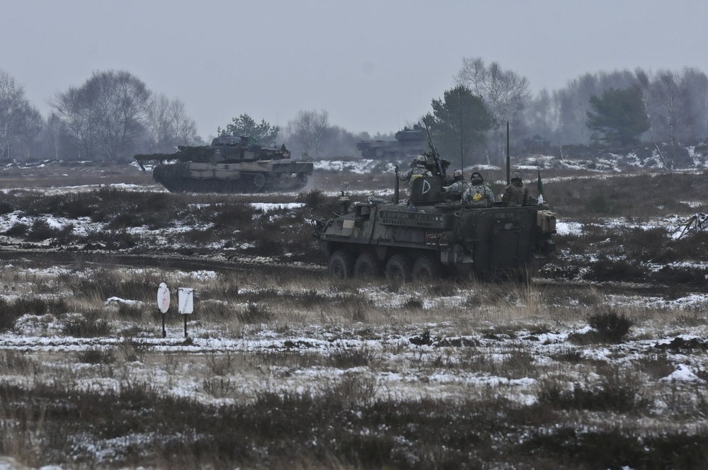 Bull Troop, 2nd CR multinational convoy maneuvers