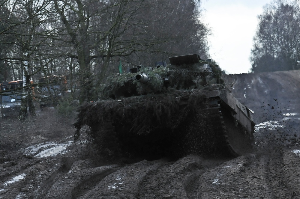 Bull Troop, 2nd CR multinational convoy maneuvers