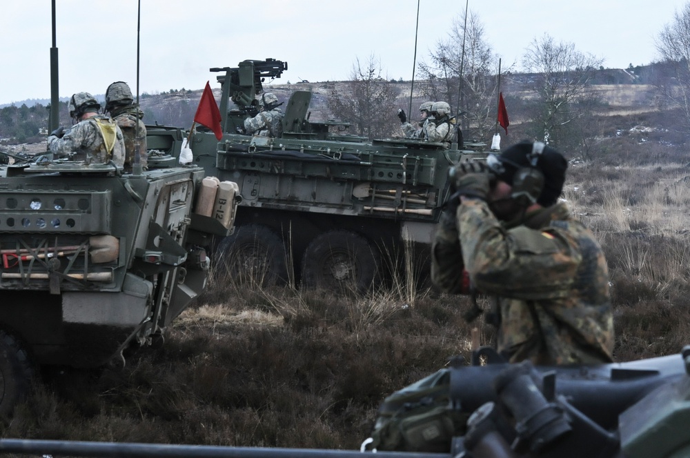 Bull Troop, 2nd CR multinational convoy maneuvers