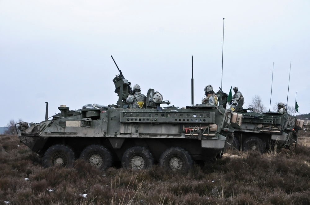 Bull Troop, 2nd CR multinational convoy maneuvers