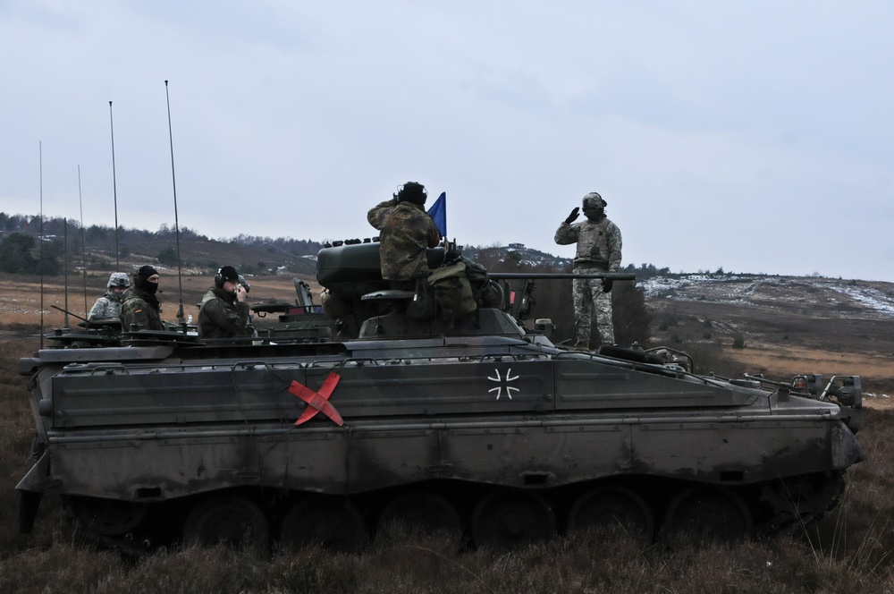 Bull Troop, 2nd CR multinational convoy maneuvers