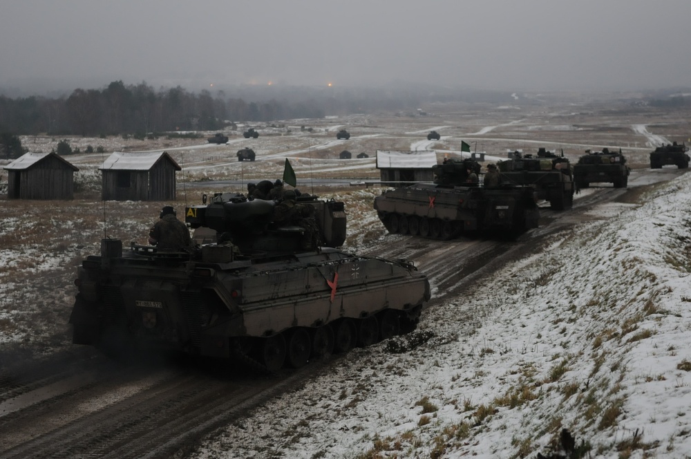 Bull Troop, 2nd CR multinational convoy maneuvers