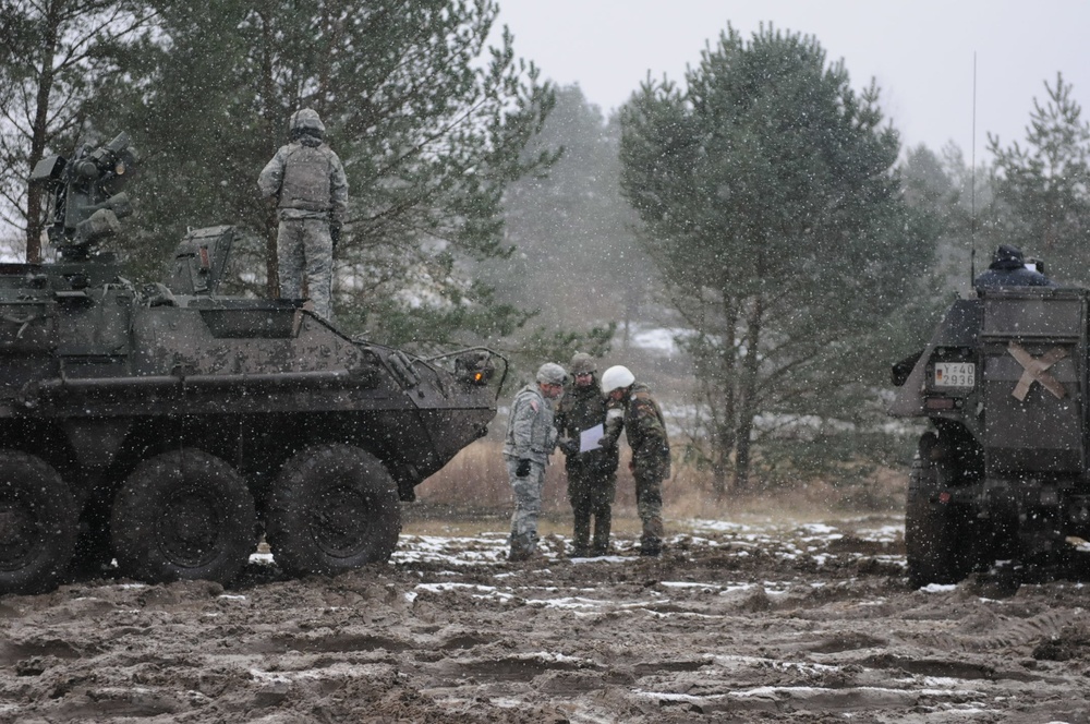 Bull Troop, 2nd CR multinational convoy maneuvers
