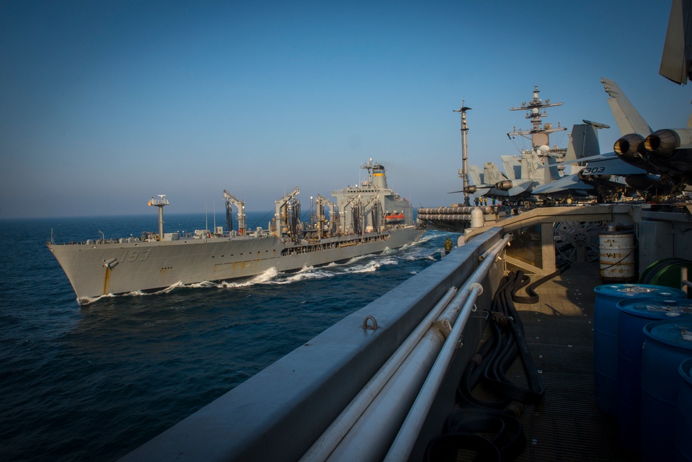 USS Carl Vinson replenishment