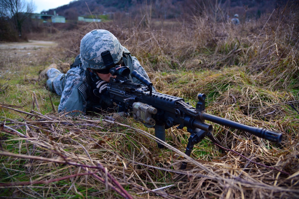 173rd Airborne Brigade day and night patrolling at Longare Complex