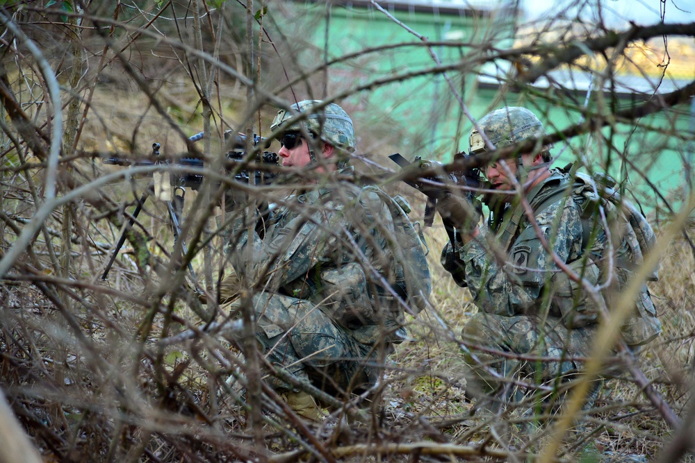 173rd Airborne Brigade day and night patrolling at Longare Complex