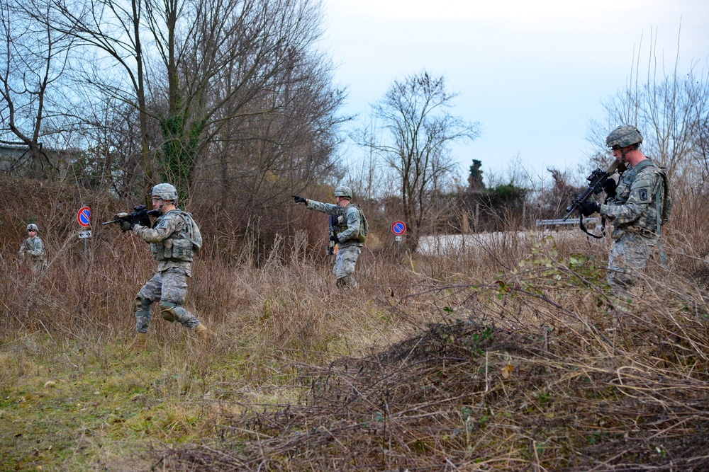 173rd Airborne Brigade day and night patrolling at Longare Complex