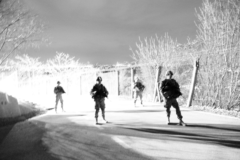 173rd Airborne Brigade day and night patrolling at Longare Complex