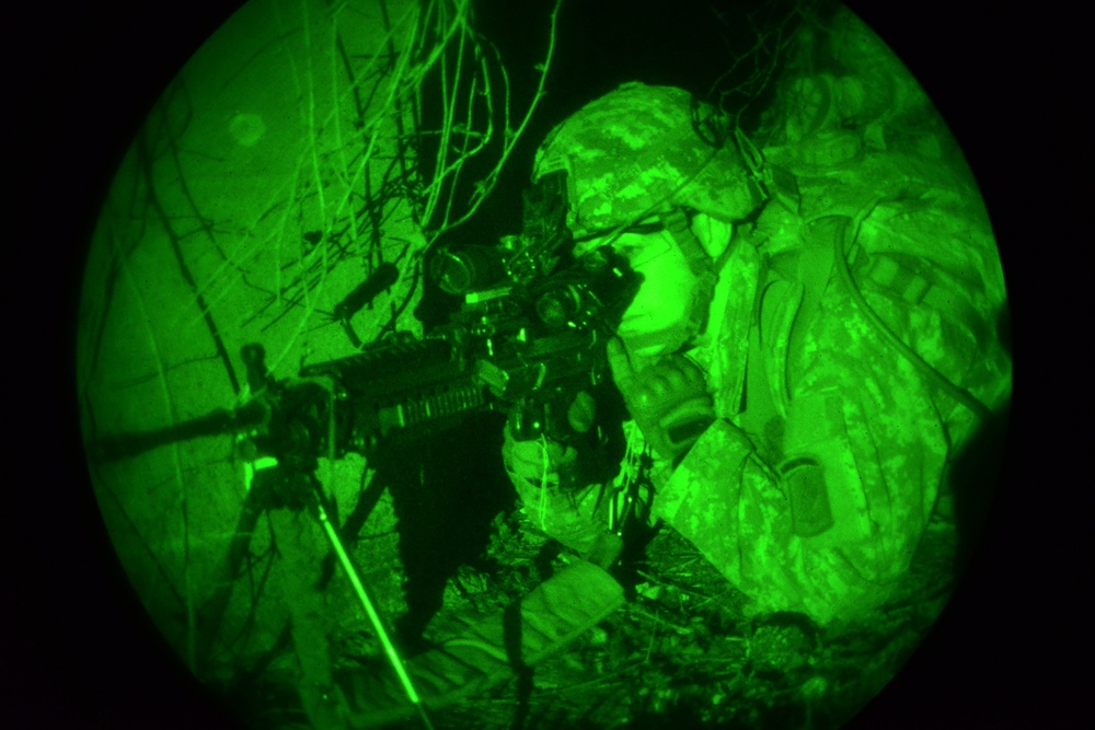 173rd Airborne Brigade day and night patrolling at Longare Complex