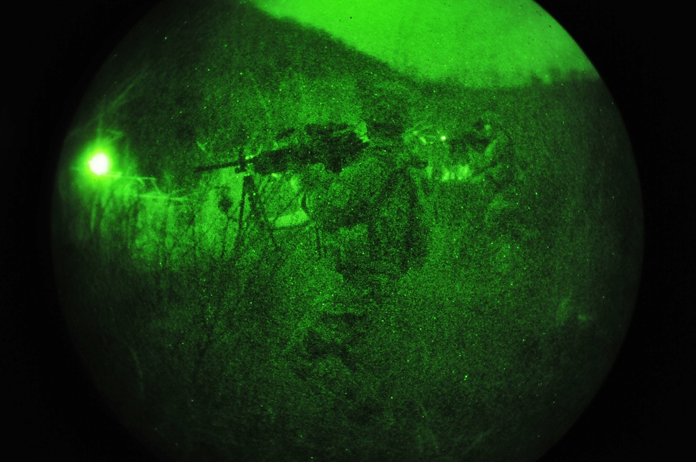 173rd Airborne Brigade day and night patrolling at Longare Complex, Vicenza, Italy