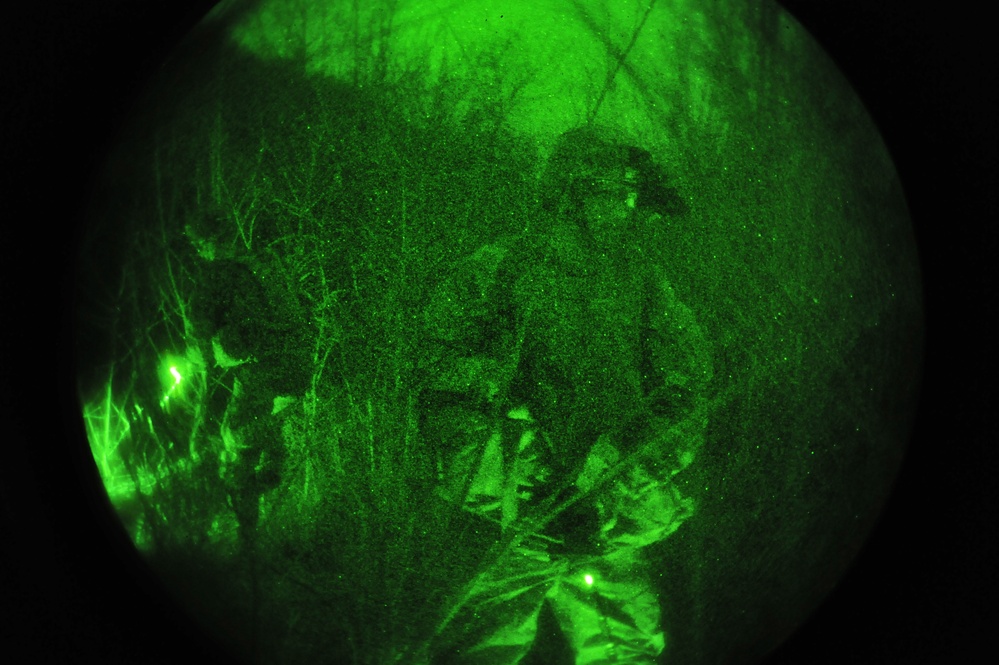 173rd Airborne Brigade day and night patrolling at Longare Complex, Vicenza, Italy