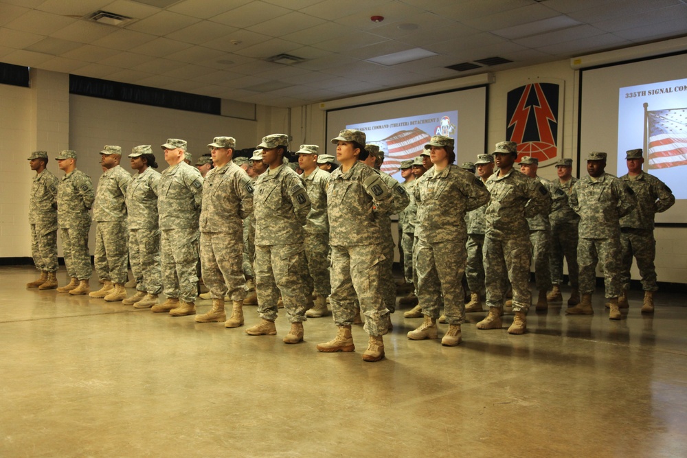 335th Signal Command (Theater) Detachment 3 deployment ceremony