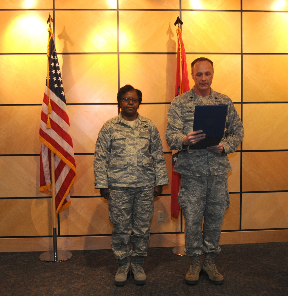 Chief Master Sgt. Herring promotion