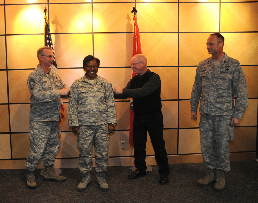 Chief Master Sgt. Herring promotion