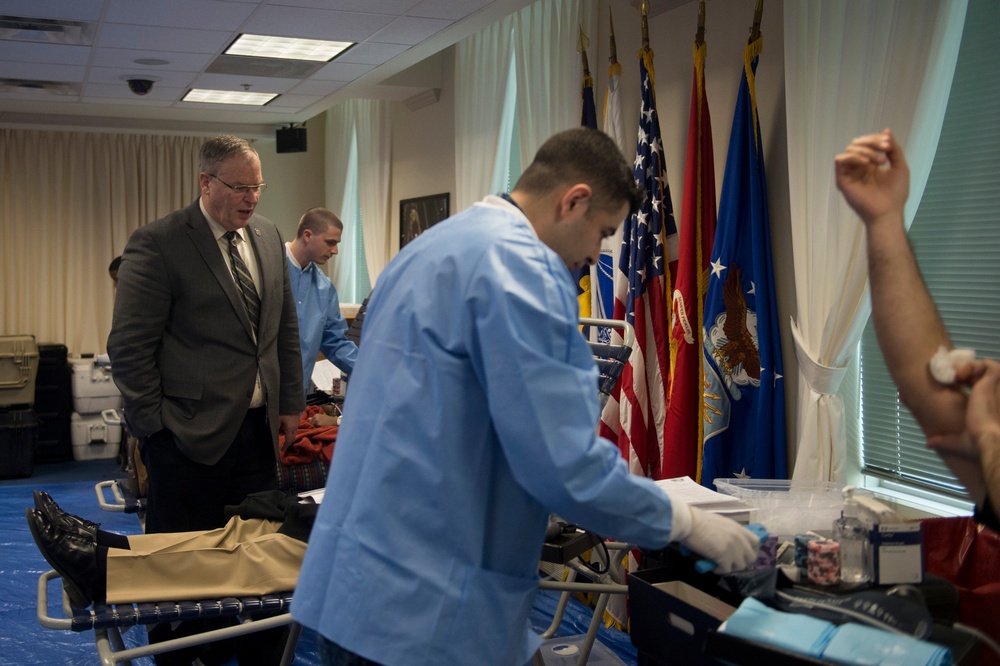 DSD stops by blood drive