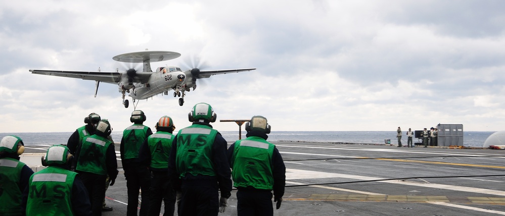 USS George H.W. Bush is supporting maritime security operations and theater security cooperation efforts in the U.S. 6th Fleet area of responsibility