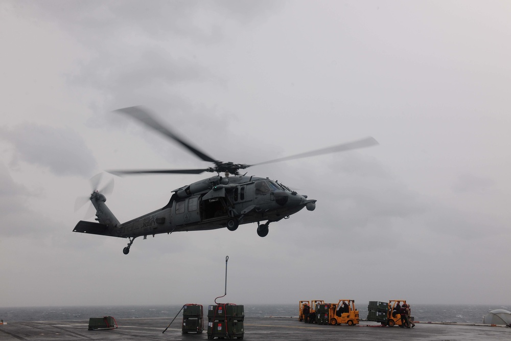 USS Theodore Roosevelt replenishment