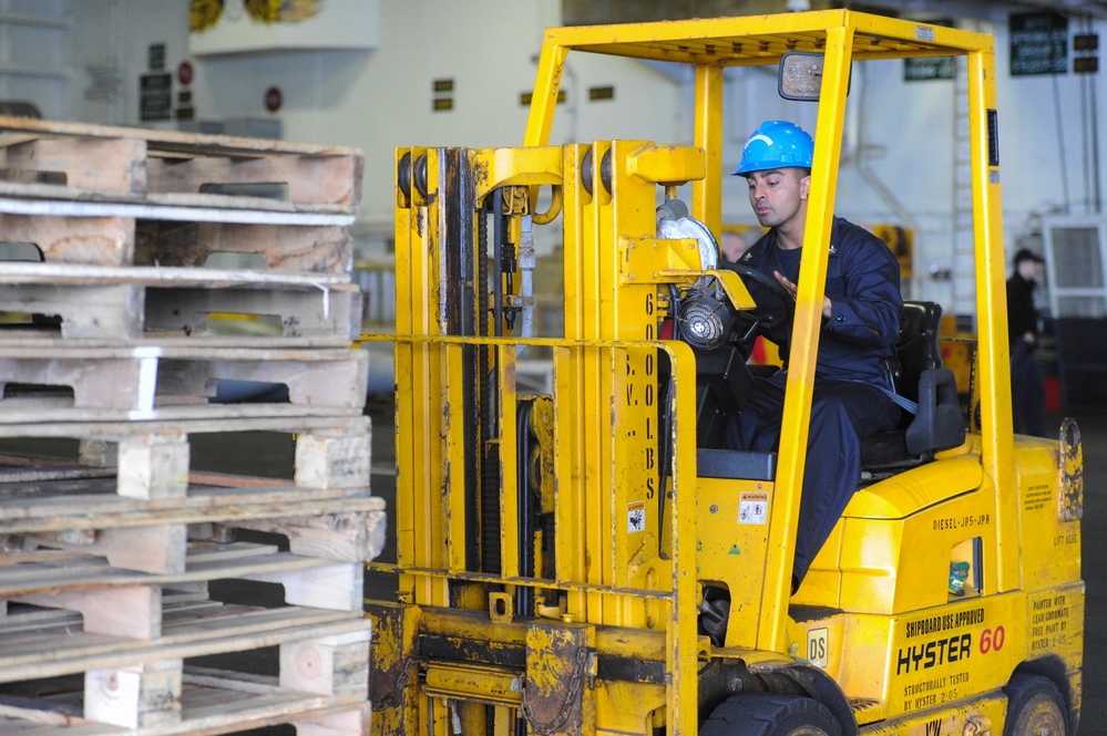 George H.W. Bush is conducting training operations in the Atlantic Ocean