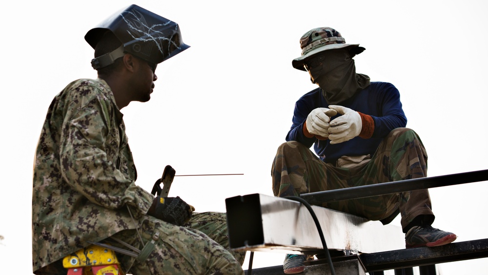 CG15 multinational engineer force constructs school library, unforgettable bonds