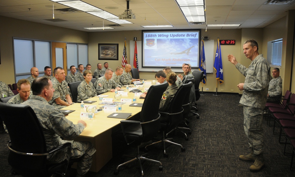 188th Wing showcases ISR Center of Excellence strategy during 25th Air Force commander visit