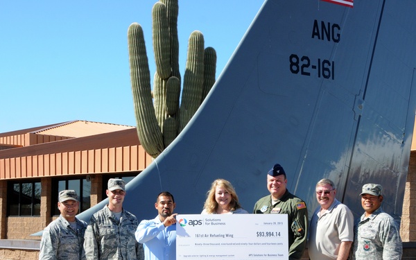 161st ARW saves 901,435 kwh, receives rebate check
