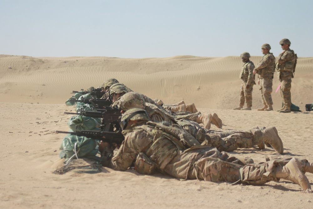 Weapons qualification in the desert