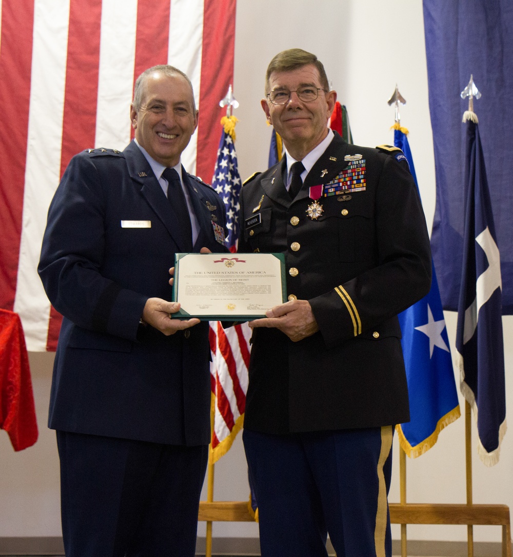 Col. Andrew C. Meverden, chaplain,  retires from 39 years of service