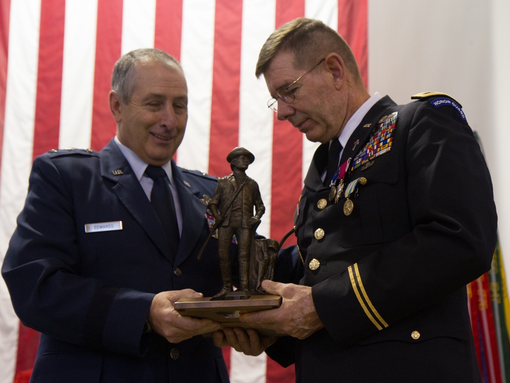 Col. Andrew C. Meverden, chaplain,  retires from 39 years of service