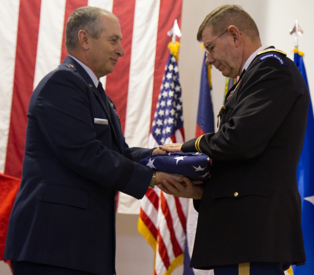 Col. Andrew C. Meverden, chaplain,  retires from 39 years of service