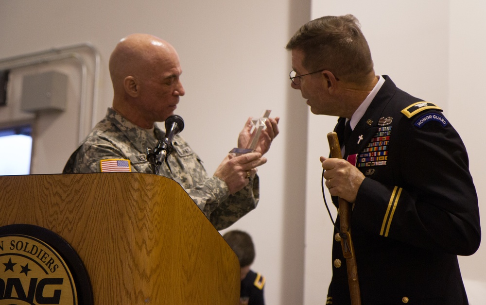 Col. Andrew C. Meverden, chaplain,  retires from 39 years of service